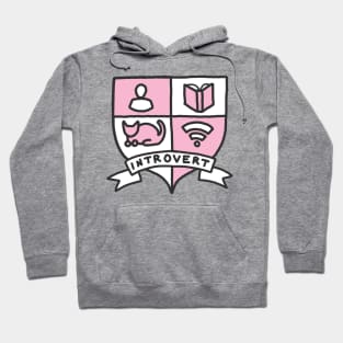 Introvert cat lady netflix wifi books fandom reading awkward print Hoodie